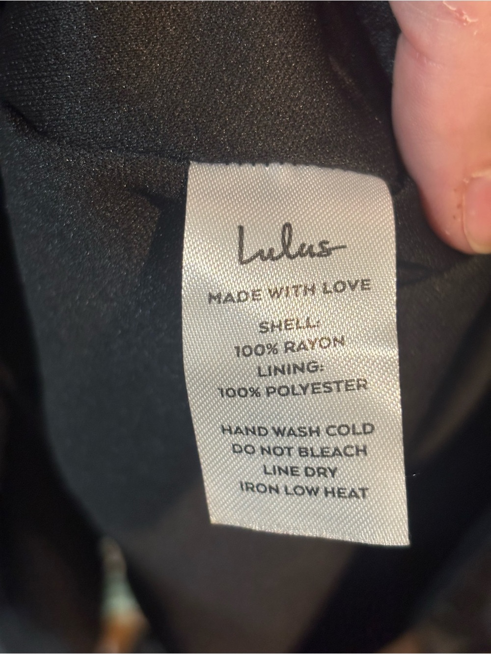 Lulu's Black Mini Dress with Tiny Floral Sprigs - Picture 6 of 6